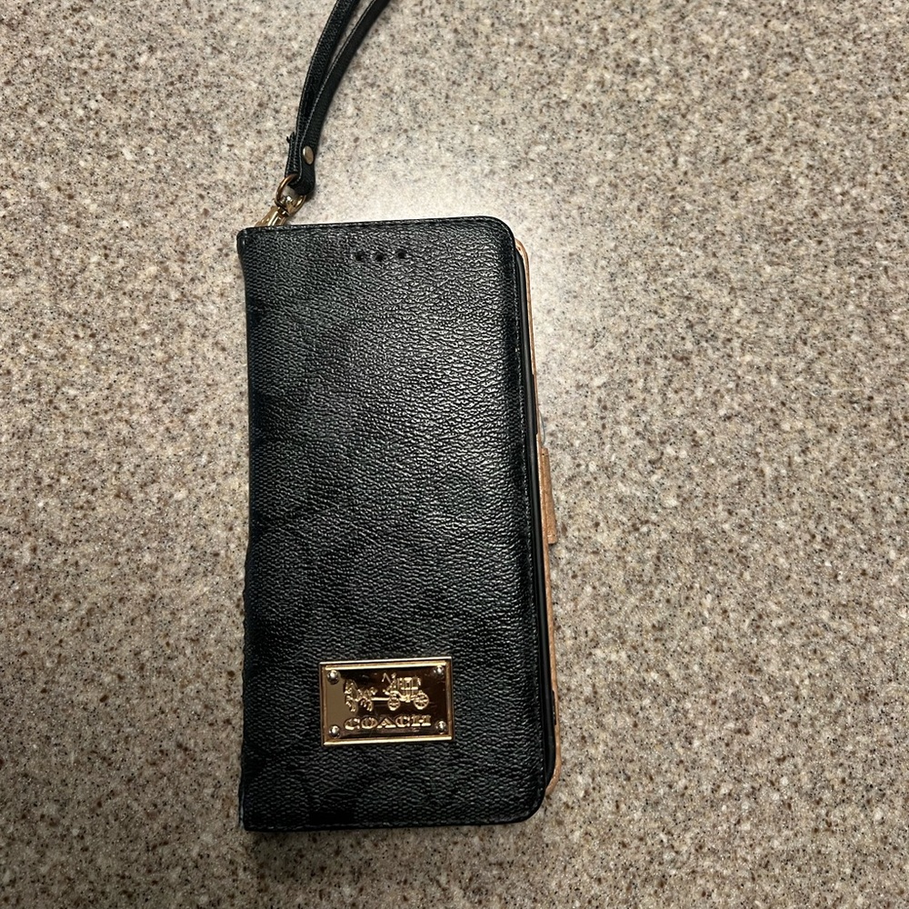 Coach Leather Wallet case for IPhone 14 Pro Max